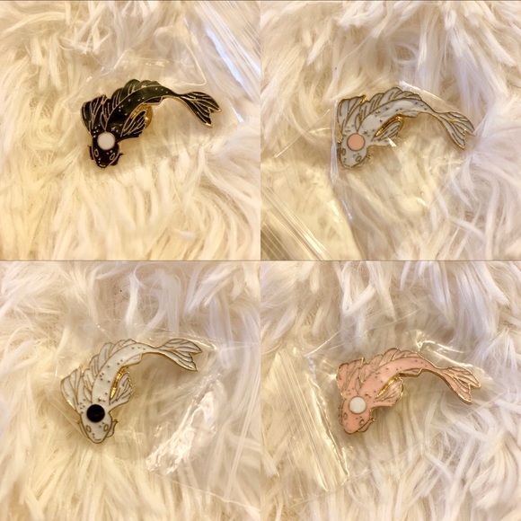 *Restocked!* Koi fish yin yang enamel pin set - Picture 5 of 5